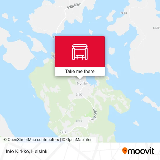 Iniö Kirkko map