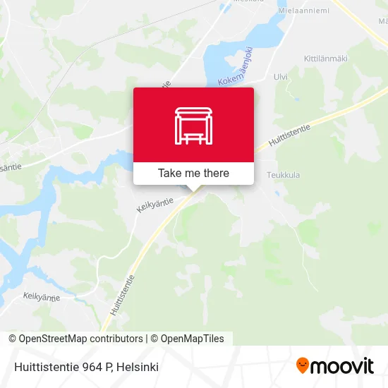 Huittistentie 964 P map