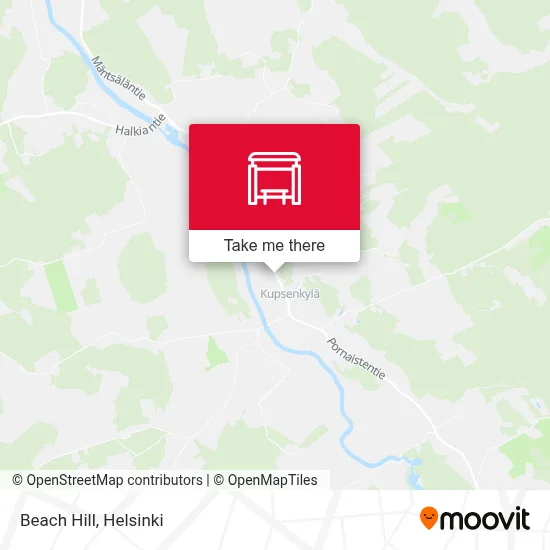 Beach Hill map