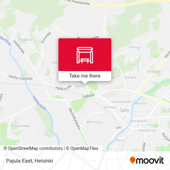 Pajula East map