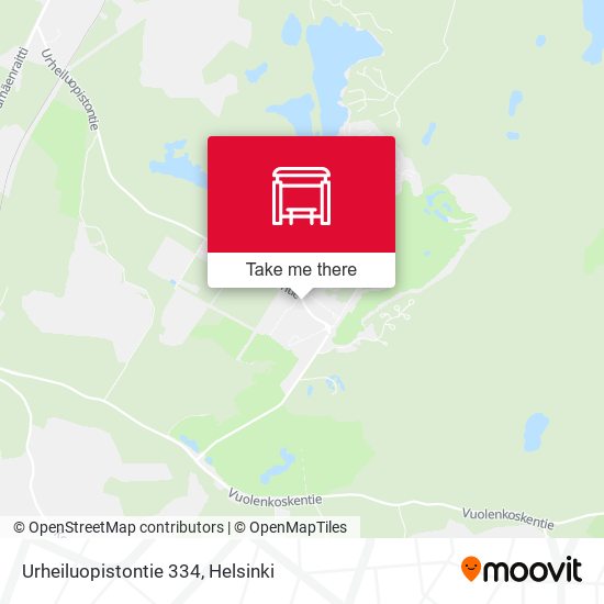 Urheiluopistontie 334 map