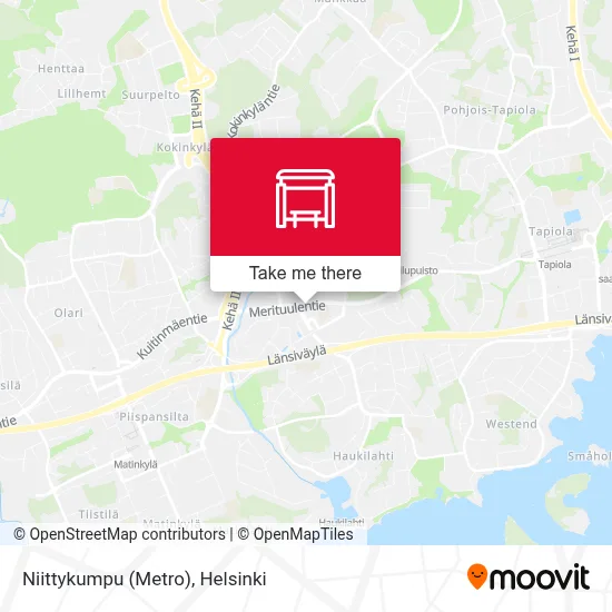 Niittykumpu (Metro) map