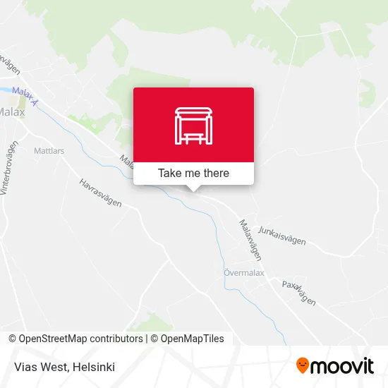 Vias West map