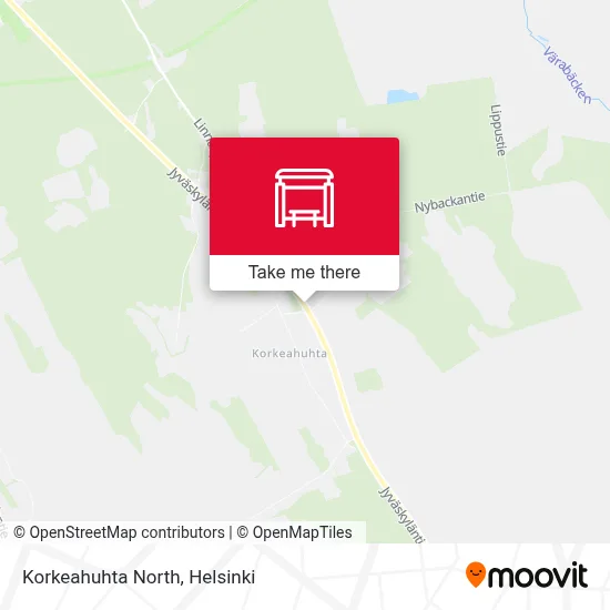 Korkeahuhta North map