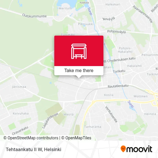 Tehtaankatu II W map