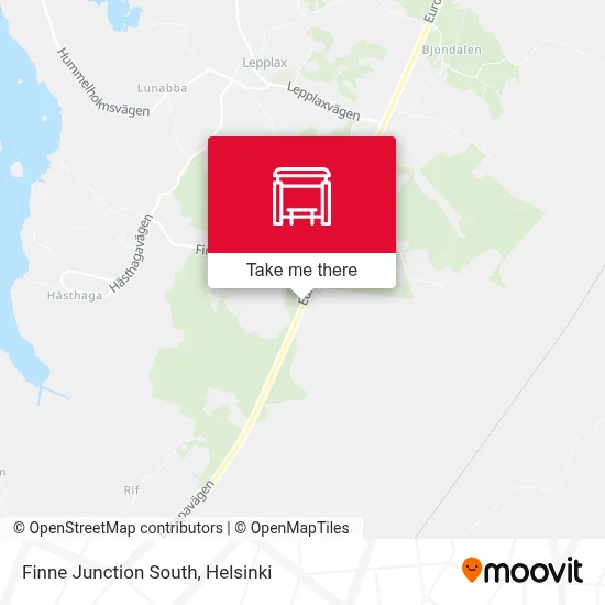 Finne Junction South map