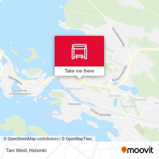 Tavi West map