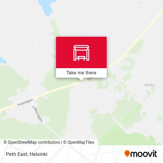Peth East map