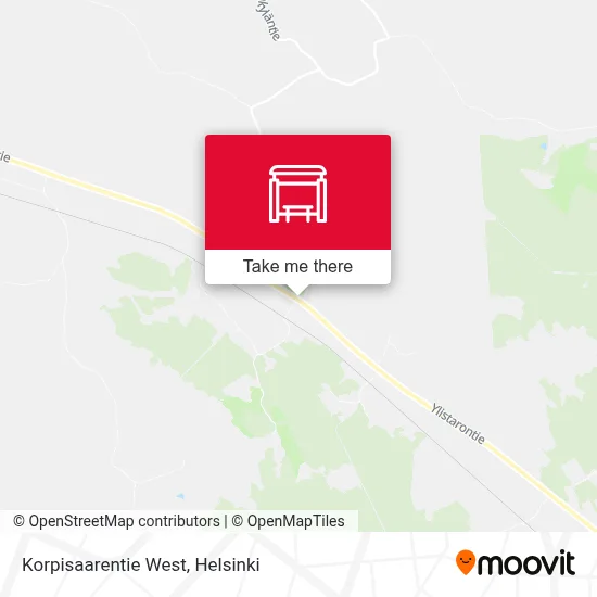 Korpisaarentie West map