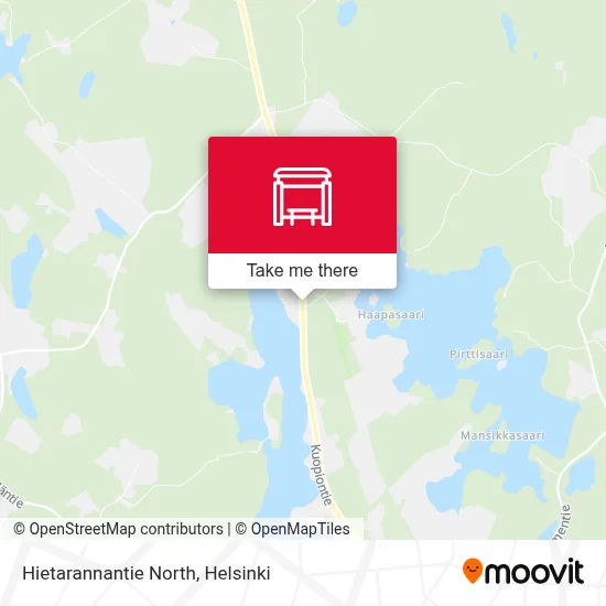 Hietarannantie North map