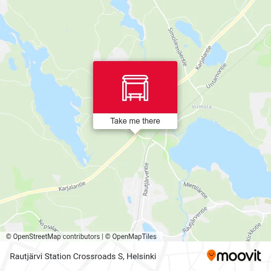 Rautjärvi Station Crossroads S map