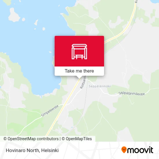 Hovinaro North map