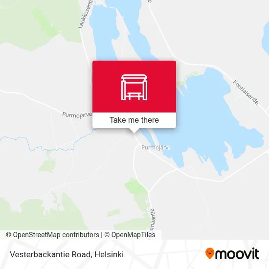 Vesterbackantie Road map
