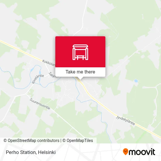 Perho Station map