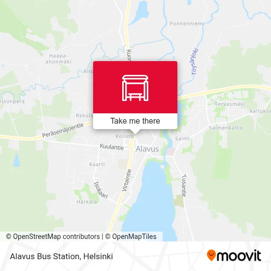Alavus Bus Station map