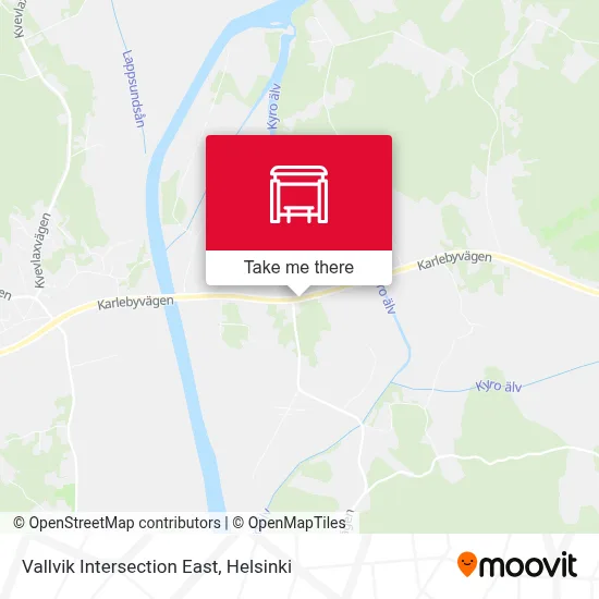 Vallvik Intersection East map