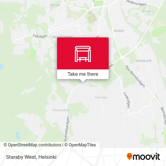 Staraby West map