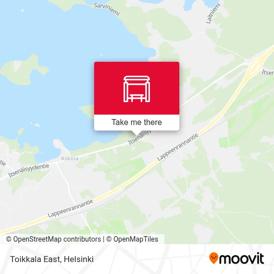 Toikkala East map