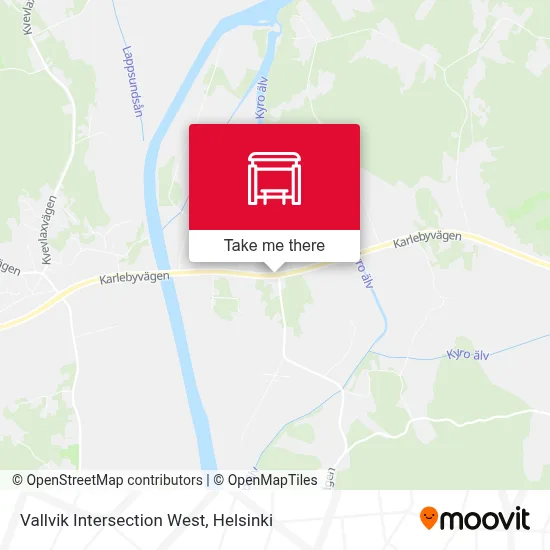 Vallvik Intersection West map