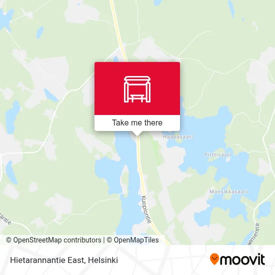 Hietarannantie East map