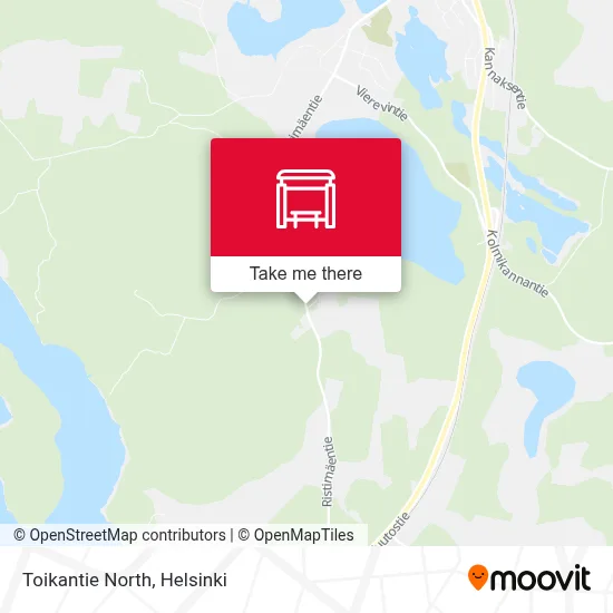 Toikantie North map