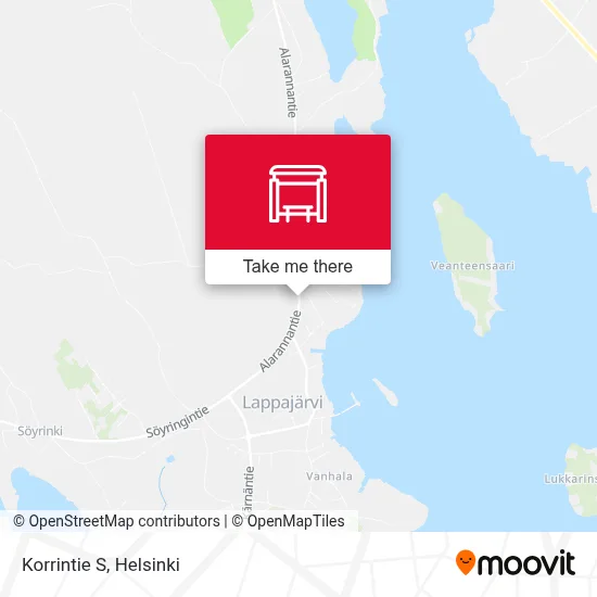 Korrintie S map