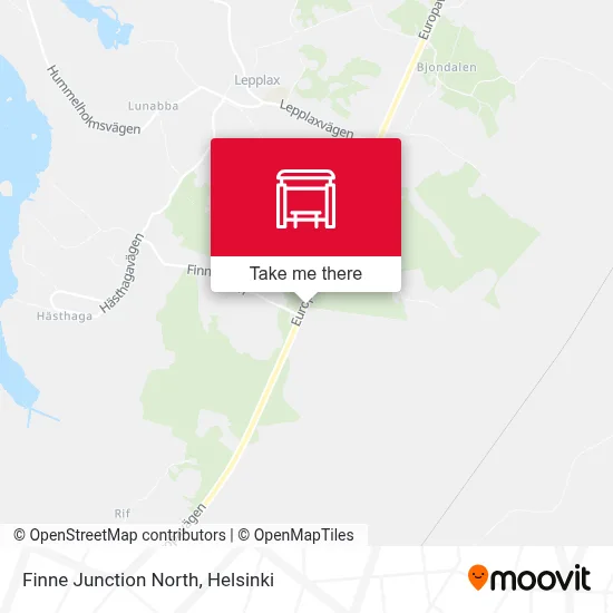 Finne Junction North map