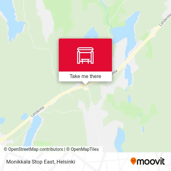 Monikkala Stop East map