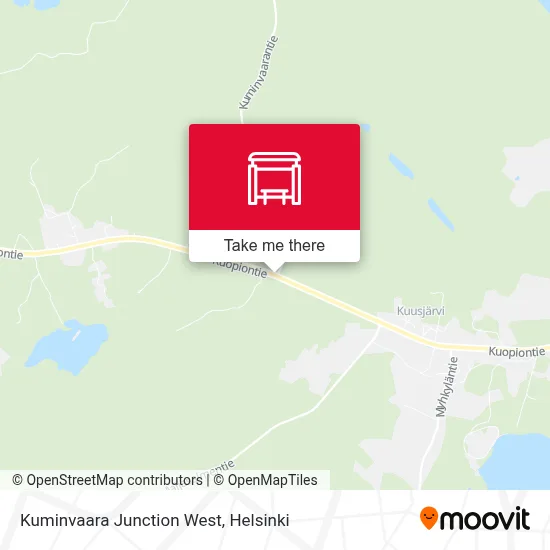 Kuminvaara Junction West map