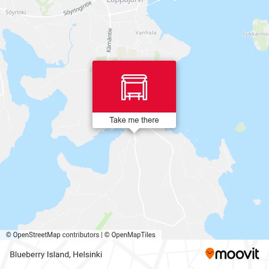 Blueberry Island map
