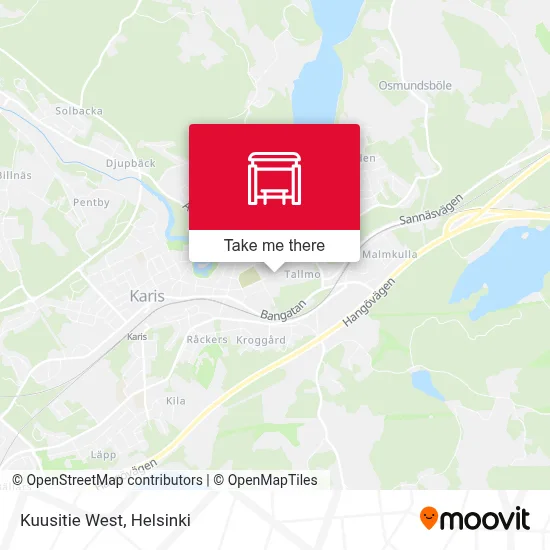 Kuusitie West map