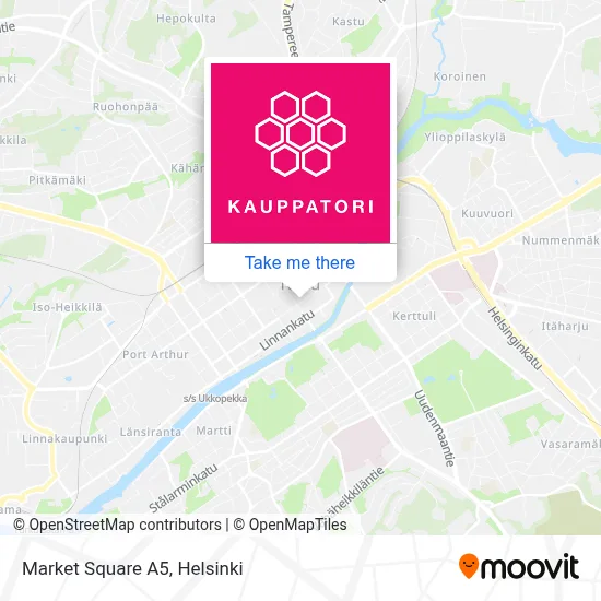 Market Square A5 map