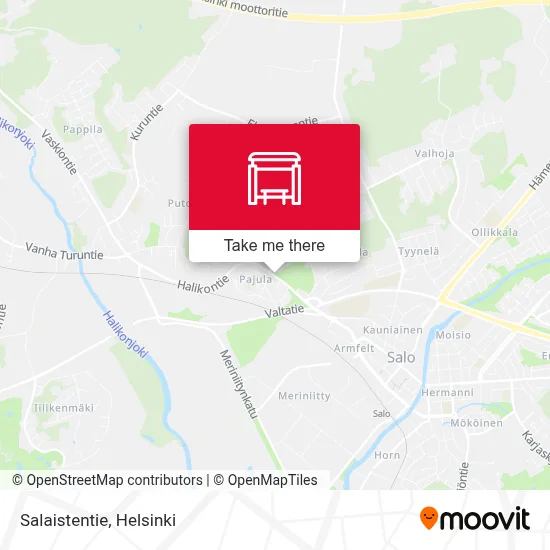Salaistentie map