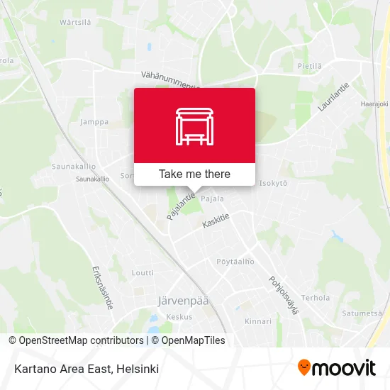 Kartano Area East map