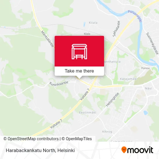 Harabackankatu North map