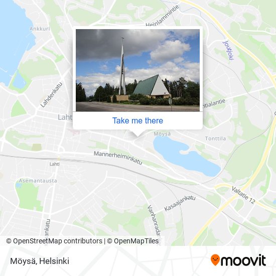 How to get to Möysä in Lahti by Bus or Train?