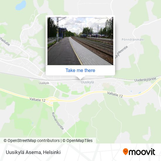 How to get to Uusikylä Asema in Nastola by Bus or Train?