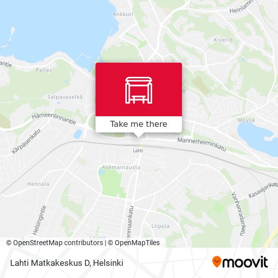 How to get to Lahti Matkakeskus D by Train or Bus?