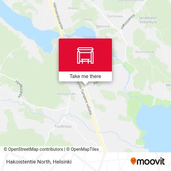Hakoistentie North map