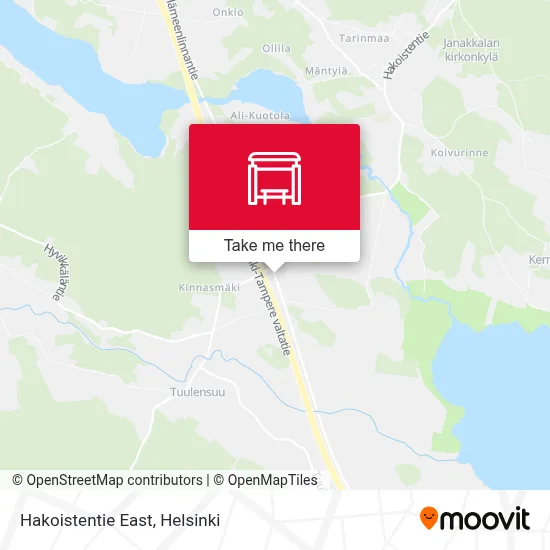Hakoistentie East map