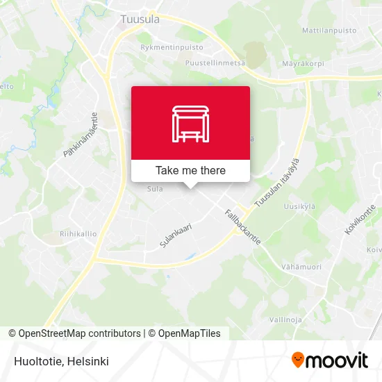Huoltotie map