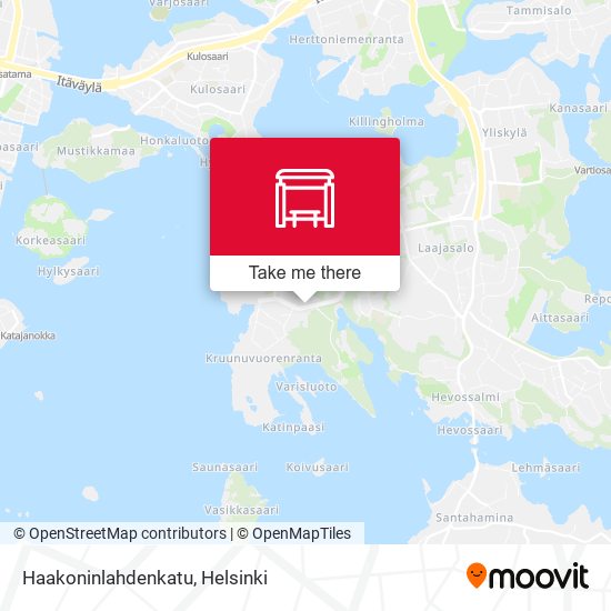Haakoninlahdenkatu map