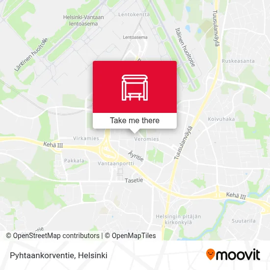Pyhtaankorventie map