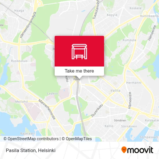 Pasila Station map