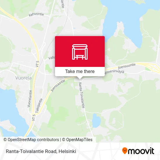Ranta-Toivalantie Road map
