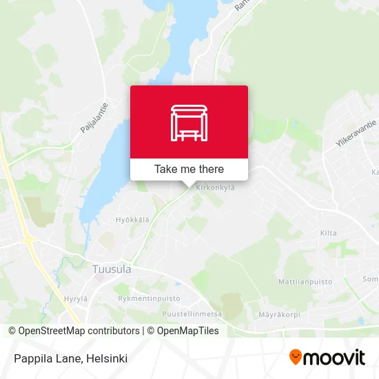 Pappila Lane map