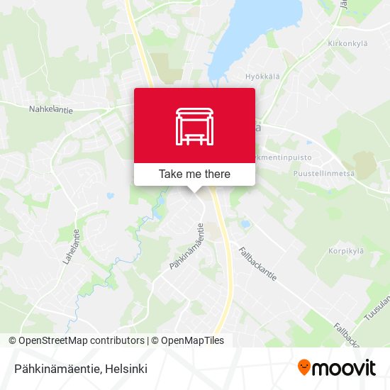 Pähkinämäentie map