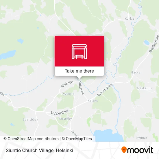 Siuntio Church Village map