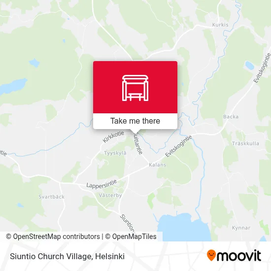 Siuntio Church Village map