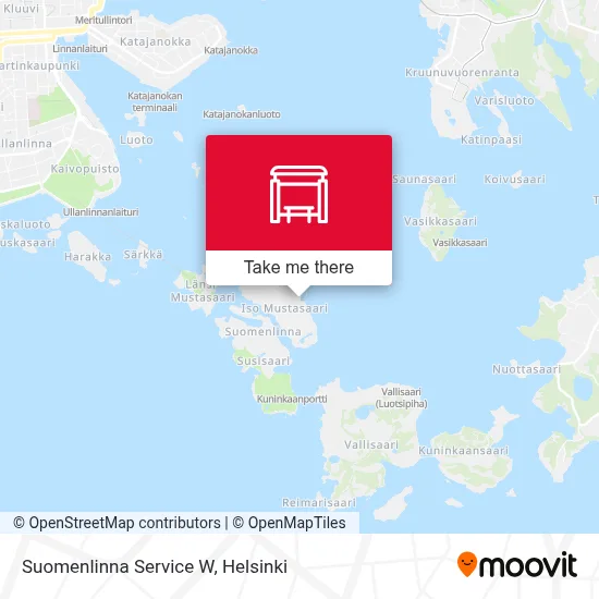 Suomenlinna Service W map